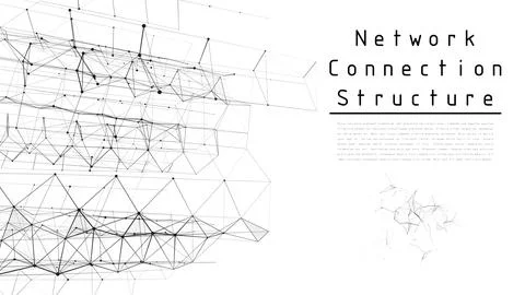 Network connection structure. Concept of hi tech and future. Communication .. Stock Illustration