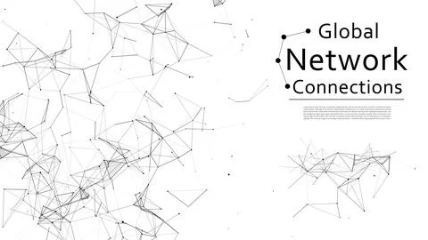 Network connection structure. Concept of hi tech and future. Communication .. Stock Illustration