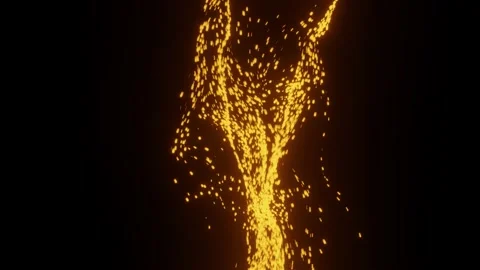 Network connection structure cyberspace with moving particles. Stock-Footage 194121945