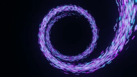 Network connection structure cyberspace with moving particles. Stock-Footage 194122218