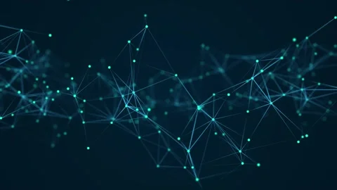 Network connection structure. Digital background. Big data visualization. Stock Footage 155486207