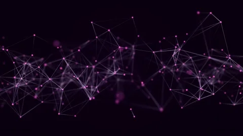 Network connection structure. Digital background with dots and lines. Stock Footage 155486212
