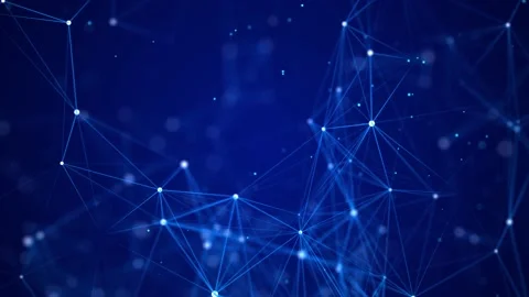 Network connection structure. Digital background with dots and lines. Stock Footage 169360172
