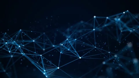 Network connection structure. Digital background with dots and lines. Stock Footage 169360174
