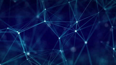 Network connection structure. Digital background with dots and lines. Stock Footage 169360286