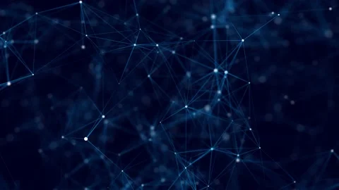 Network connection structure. Digital background with dots and lines. Stock Footage 169360313