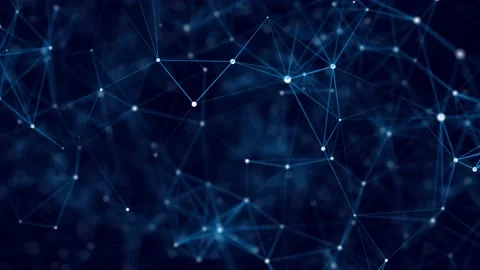 Network connection structure. Digital background with dots and lines. Stock Footage 169360380