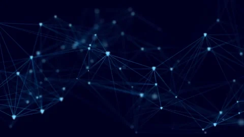 Network connection structure. Digital background with dots and lines. Stock Footage 169360404
