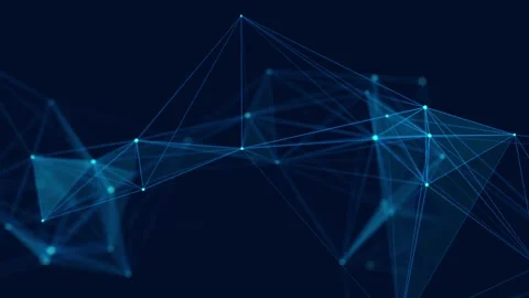 Network connection structure. Digital background with dots and lines. Stock Footage 169360472