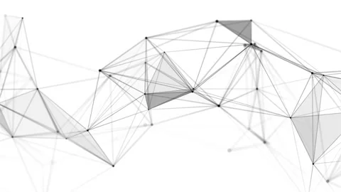 Network connection structure. Digital background with dots and lines. Stock Footage 169360479