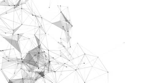 Network connection structure. Digital background with dots and lines. Stock Footage 169360481