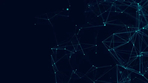 Network connection structure. Digital background with dots and lines. Stock Footage 169360492