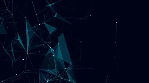 Network connection structure. Digital background with dots and lines. Stock Footage 169360513