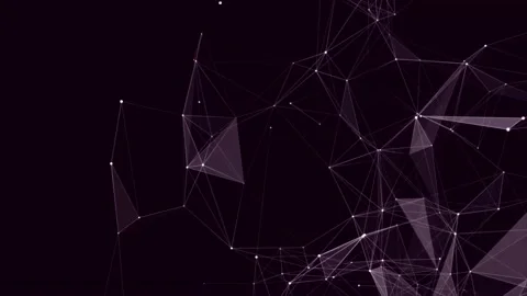 Network connection structure. Digital background with dots and lines. Stock Footage 169360514