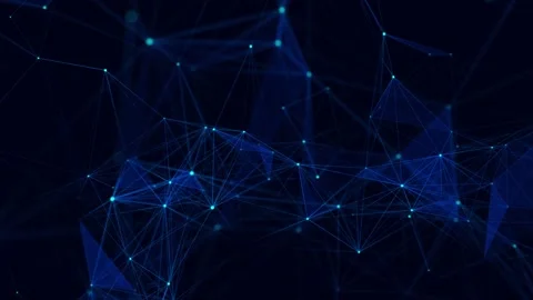 Network connection structure. Digital background with dots and lines. Stock Footage 169360552