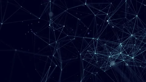 Network connection structure. Digital background with dots and lines. Stock Footage 169360566