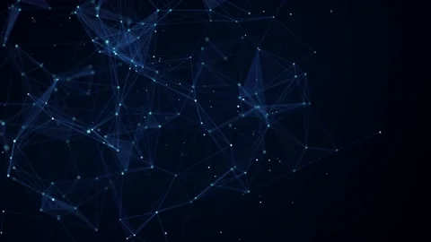 Network connection structure. Digital background with dots and lines. Stock Footage 169360570