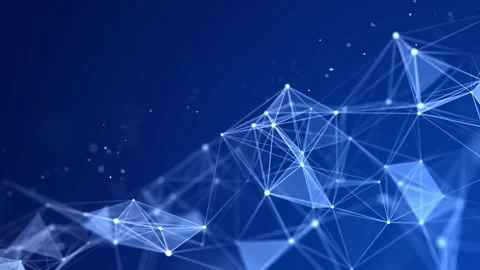 Network connection structure. Digital background with dots and lines. Stock Footage 275844638