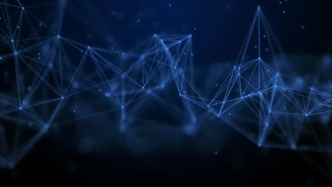 Network connection structure. Digital background with dots and lines. Stock Footage 313603455