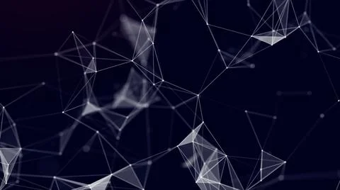 Network connection structure. Digital background with dots and lines Stock Photos
