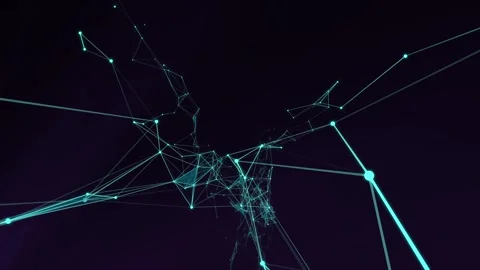 Network connection structure. Stock Footage 343153788