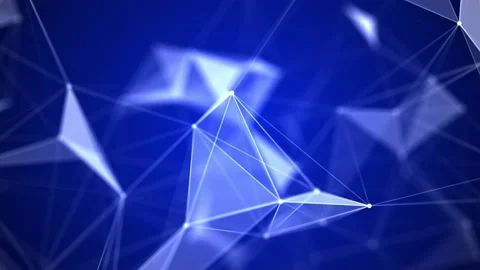 Network connection structure. Futuristic illustration. 스톡 동영상 149404272