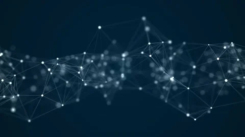 Network connection structure. Futuristic illustration. Vídeo Stock 149404326