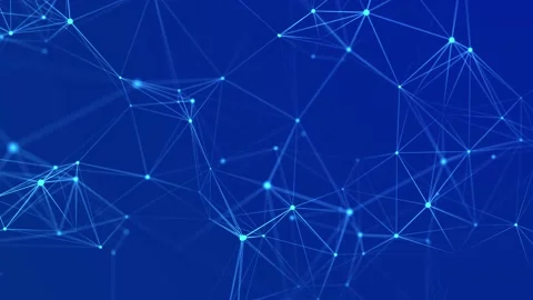 Network connection  structure. Information technology. Big data visualization. Stock Footage 155058108