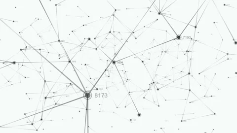 Network connection structure. Technology background. Seamless loop Stock Footage 264085159