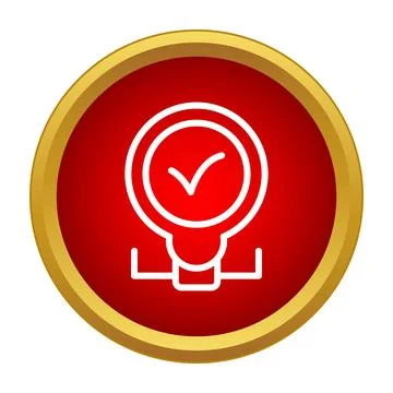Network connection successful system verification process icon Stockillustratie
