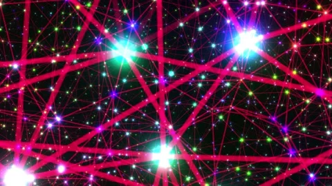 Network Connection System Concept Abstract Graphic Effect Background FastForward Stock Footage 166715193