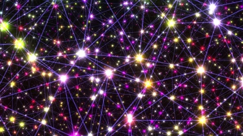 Network Connection System Concept Abstract Graphic Effect Background Slow Stock Footage 166715261