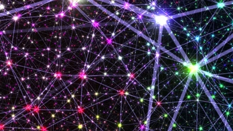 Network Connection System Concept Abstract Graphic Effect Background SlowReverse Stock Footage 166715277