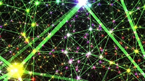 Network Connection System Concept Abstract Graphic Effect Background Stock Footage 166715507