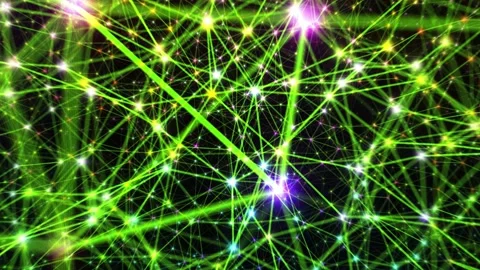 Network Connection System Concept Abstract Graphic Effect Background Stock Footage 166715508