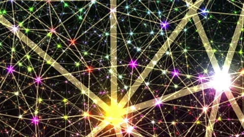 Network Connection System Concept Abstract Graphic Effect Background Stock Footage 166715563