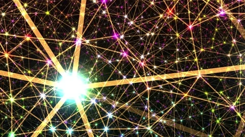 Network Connection System Concept Abstract Graphic Effect Background Stock Footage 166715567
