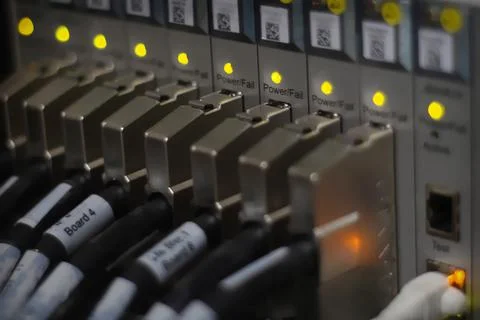 Network connection technology with broadband aggregation carrier electronic Stock Photos