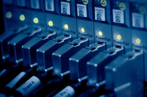 Network connection technology with broadband aggregation carrier electronic Stock Photos