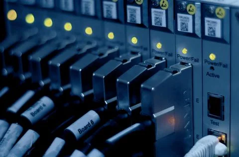 Network connection technology with broadband aggregation carrier electronic Stock Photos