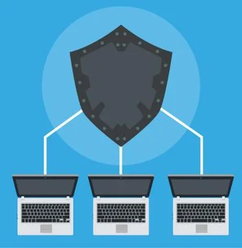 Network connection technology data symbol. Illustration computer code interne Stock Illustration