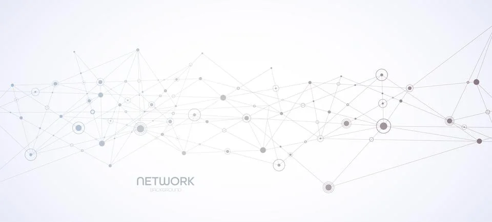 Network connection vector background. Stock Illustration