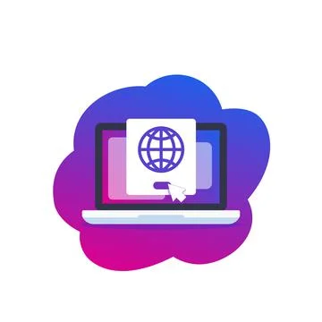 Network connection, vector illustration Stock Illustration