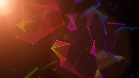 Network connections 3D render background Illustrazione stock