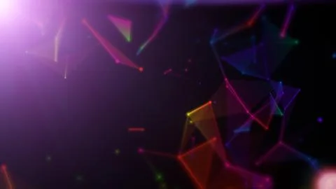 Network connections 3D render background 库存插图