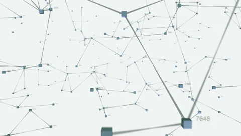 Network connections. Abstract technology background. Seamless loop Stock Footage 230123025