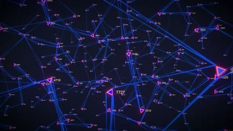 Network connections. Abstract technology background. Seamless loop Stock Footage 230949059