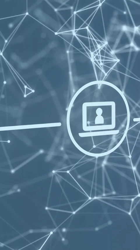 Network connections and data sharing animation over abstract digital background Stock Footage 342813053