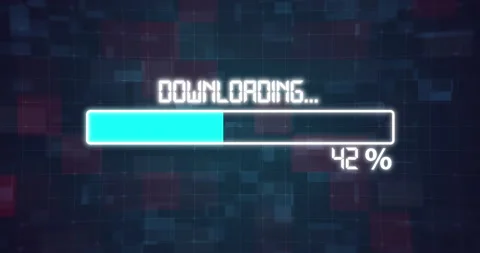 Network connections and Downloading Loop Animation Stock Footage 189085378