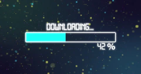 Network connections and Downloading Loop Animation Stock Footage 189103886